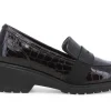 Mocassini Donna: Mocassino donna in vernice sioux bordo r35740w