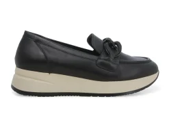 Mocassini Donna: Mocassino donna in pelle nero r25072w