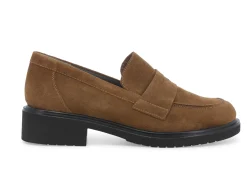 Mocassini Donna: Mocassino donna in camoscio sigaro r35512w