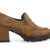 Mocassini Donna: Mocassino donna in camoscio sigaro l5251w