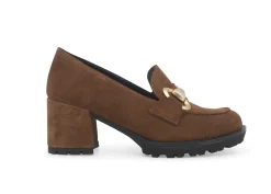 Mocassini Donna: Mocassino donna in camoscio sigaro l5255w
