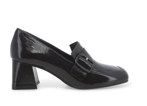 Mocassini Donna: Mocassino donna in vernice harrods moro v5722w