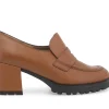 Mocassini Donna: Mocassino donna in pelle caramello l5251w