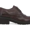 Mocassini Donna: Mocassino donna allacciato derby in pelle marrone 034316w