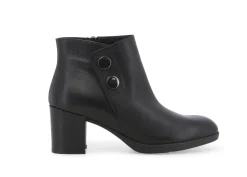 Mocassini Donna: Tronchetto donna in pelle nero z246w