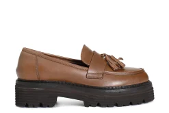 Mocassini Donna: Cafè Noir C1XV1091 MOCASSINO IN PELLE CON NAPPINE