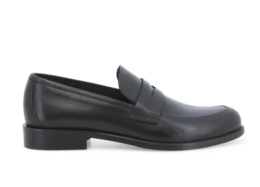 Mocassini Uomo: Mocassino uomo classico in pelle vitello nero u1020