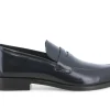 Mocassini Uomo: Mocassino uomo classico in pelle abrasivato blu u1020