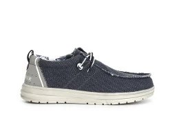 Mocassini Uomo: Cafè Noir C1TM9002 SCARPE BARCA IN CANVAS