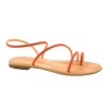 MOSAIC ELISA orange arancione sandali gioiello donna infradito strass