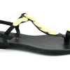 MOSAIC M1335 black nero sandali donna cinturino infradito accessorio dorato