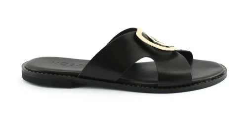 MOSAIC PS1465 black nero ciabatta donna pelle