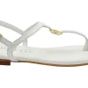 MOSAIC TORY white bianco sandali donna cinturino infradito accessorio dorato