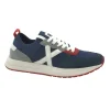 MUNICH 8903023 NET 23 blu scarpe uomo sneakers lacci tessuto pelle forata