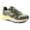 NAPAPIJRI WZ281 taupe beige scarpe uomo sneakers lacci camoscio tessuto