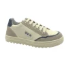 NATURINO ARITON ZIP 17514 milk beige sneakers scarpe bambino pelle lacci zip 35/38