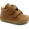 NATURINO COCOON 12904 cognac marrone scarpe bambino strappi pelle