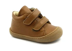 NATURINO COCOON 12904 cognac marrone scarpe bambino strappi pelle
