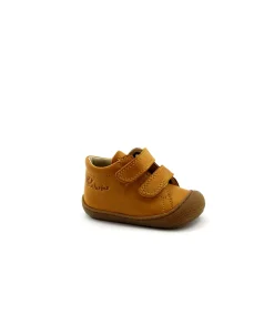 NATURINO COCOON 12904 zucca giallo ocra scarpe bambino strappi pelle