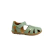 NATURINO SEE 500724 sage verde scarpe sandalo bambino tallone punta chiusa pelle strappo