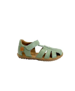 NATURINO SEE 500724 sage verde scarpe sandalo bambino tallone punta chiusa pelle strappo