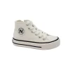NATURINO YLFAS 18270 33/35 white bianco scarpe sneakers bambina lacci zip