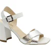 NERO GIARDINI 18451 argento bianco scarpe donna sandali tacco cinturino pelle
