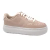 NIKE DM0113 COURT VISION ALTA pink rosa scarpe sneakers donna pelle lacci platform