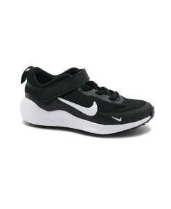 NIKE FB7690 REVOLUTION 7 black white nero scarpe bambino tessuto strappo unisex