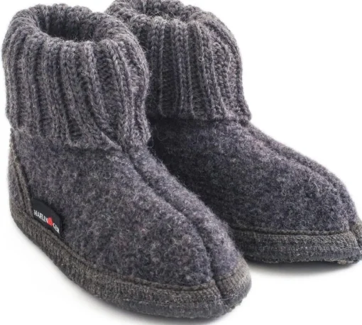 Pantofole Bambino: 63104704 Karl anthrazit, Walkstoff