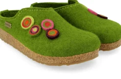 Pantofole Donna: 73102336 Kanon grasgrn, Wollfilz