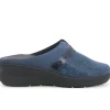 Pantofole Donna: Pantofola donna in pelle blu pd900w