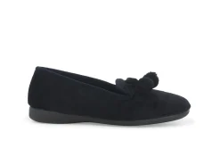 Pantofole Donna: Pantofola donna in tessuto nero pd823w