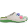 Pantofole Donna: Pantofola donna in tessuto beige pd804w