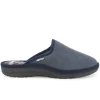 Pantofole Uomo: Pantofola uomo in tessuto camoscio blu pu167w