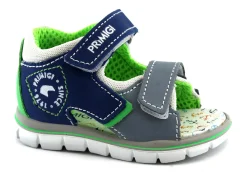 PRIMIGI 5367400 blu scarpe sandalo bambino strappi pelle