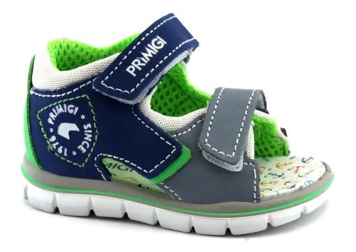 PRIMIGI 5367400 blu scarpe sandalo bambino strappi pelle