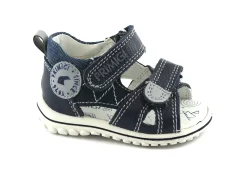 PRIMIGI 1361622 blu scarpe sandalo bambino tallone strappi pelle