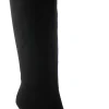 PRODOTTO ITALIANO 038143 nero stivale donna sotto ginocchio tacco punta zip