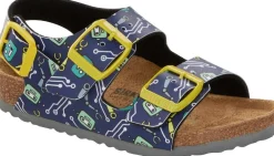 Sandali Bambino: 1015617 Milano robots Blue, Birko Flor