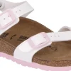 Sandali Bambino: 1014443 Taormina white/Rosa, Birko Flor Patent