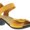 Sandali Donna: 522050396 Kruisdorp yellow, Nubuck