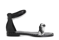 Sandali Donna: Cafè Noir C1GE9130 SANDALO FASCIA STRASS E RAFFIA INTRECCIATA ZIP DIETRO