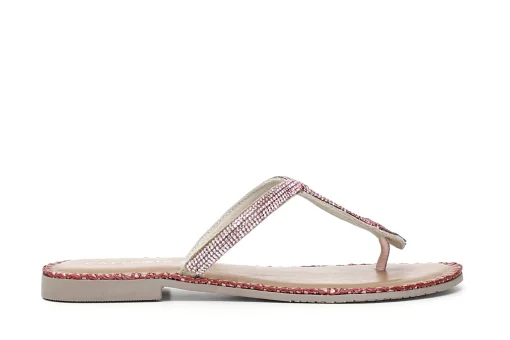 Sandali Donna: Cafè Noir C1GA1110 INFRADITO IN PELLE CON STRASS SFUMATI