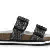 Sandali Donna: Cafè Noir C1HL9002 CIABATTA DOPPIA FIBBIA IN RAFFIA INTRECCIATA