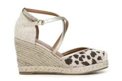 Sandali Donna: Cafè Noir C1HF9030 SANDALI IN TESSUTO STAMPA ANIMALIER SU ZEPPA CORDA