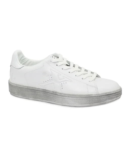 SAX SAM3247 GIOTTO LTH bianco scarpe uomo sneakers lacci pelle