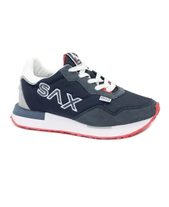 SAX SAM3150 SETH flag blu scarpe uomo sneakers lacci