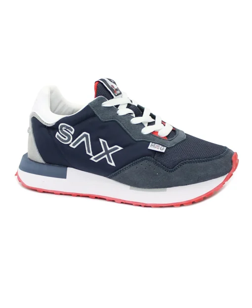 SAX SAM3150 SETH flag blu scarpe uomo sneakers lacci