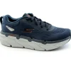 SKECHERS 220068 MAX CUSHIONING PREMIER navy orange blu scarpe uomo sneakers lacci